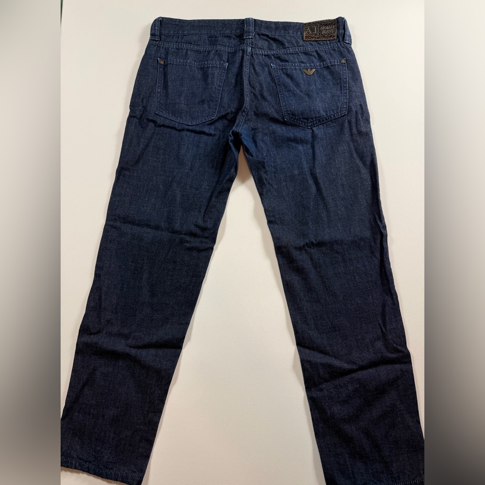 Armani Jeans Men’s Dark Wash Denim – Made in Italy – 34 Waist (Hemmed) Short - Picture 4 of 13
